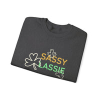 Load image into Gallery viewer, "SASSY LASSIE" - Unisex Heavy Blend™ Crewneck Sweatshirt