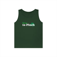 Load image into Gallery viewer, "Too Cute to Pinch" (WHITE) -Unisex Heavy Cotton Tank Top