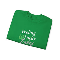 Load image into Gallery viewer, "FEELING LUCKY TODAY" - Unisex Heavy Blend™ Crewneck Sweatshirt