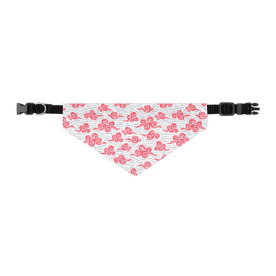 "Swirling Skies: Cloudy Red Dreams" Pet Bandana Collar