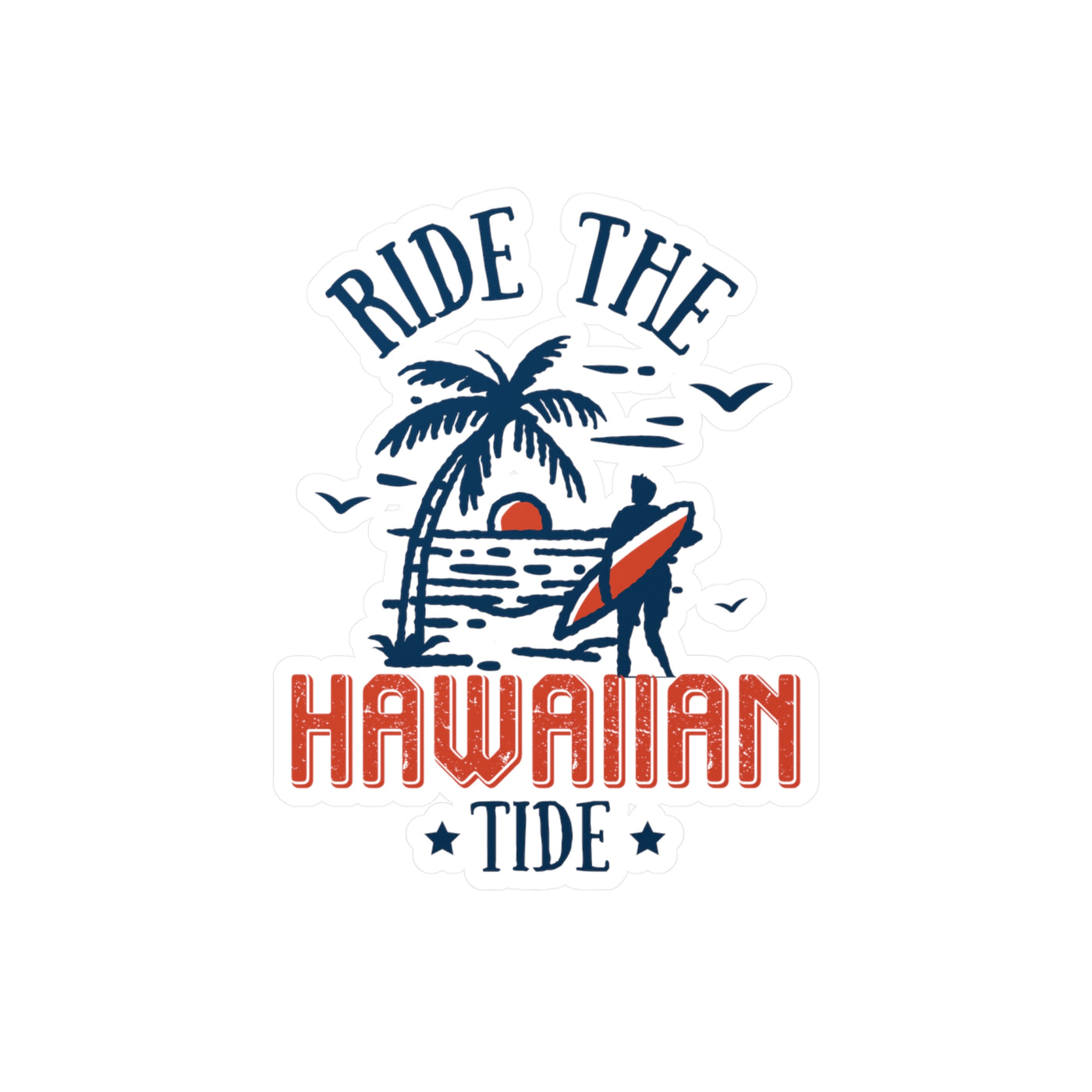 Top-Rated Hawaiian Tide Kiss-Cut Vinyl Decals