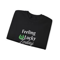 Load image into Gallery viewer, "FEELING LUCKY TODAY" - Unisex Heavy Blend™ Crewneck Sweatshirt
