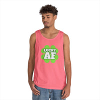 Load image into Gallery viewer, "LUCKY AF" - Unisex Heavy Cotton Tank Top