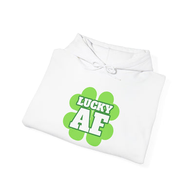 "LUCKY AF" Unisex Heavy Blend™ Hooded Sweatshirt