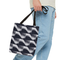 Load image into Gallery viewer, Black &amp; White Retro - Tote Bag (AOP)