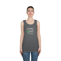 Load image into Gallery viewer, "FEELING LUCKY TODAY" - Unisex Heavy Cotton Tank Top