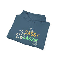 Load image into Gallery viewer, "SASSY LASSIE" - Unisex Heavy Blend™ Hooded Sweatshirt