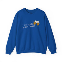 Load image into Gallery viewer, "0% Irish, 100% Drunk" - Unisex Heavy Blend™ Crewneck Sweatshirt