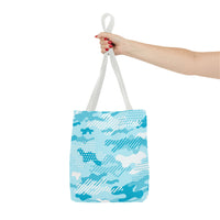Load image into Gallery viewer, TEAL CAMO - Tote Bag (AOP)