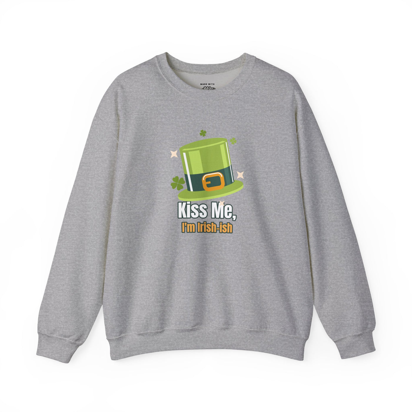 "Kiss Me, I'm Irish-ish" - Unisex Heavy Blend™ Crewneck Sweatshirt