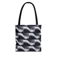 Load image into Gallery viewer, Black &amp; White Retro - Tote Bag (AOP)