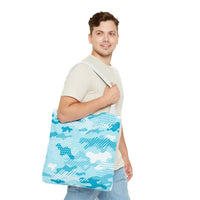 Load image into Gallery viewer, TEAL CAMO - Tote Bag (AOP)
