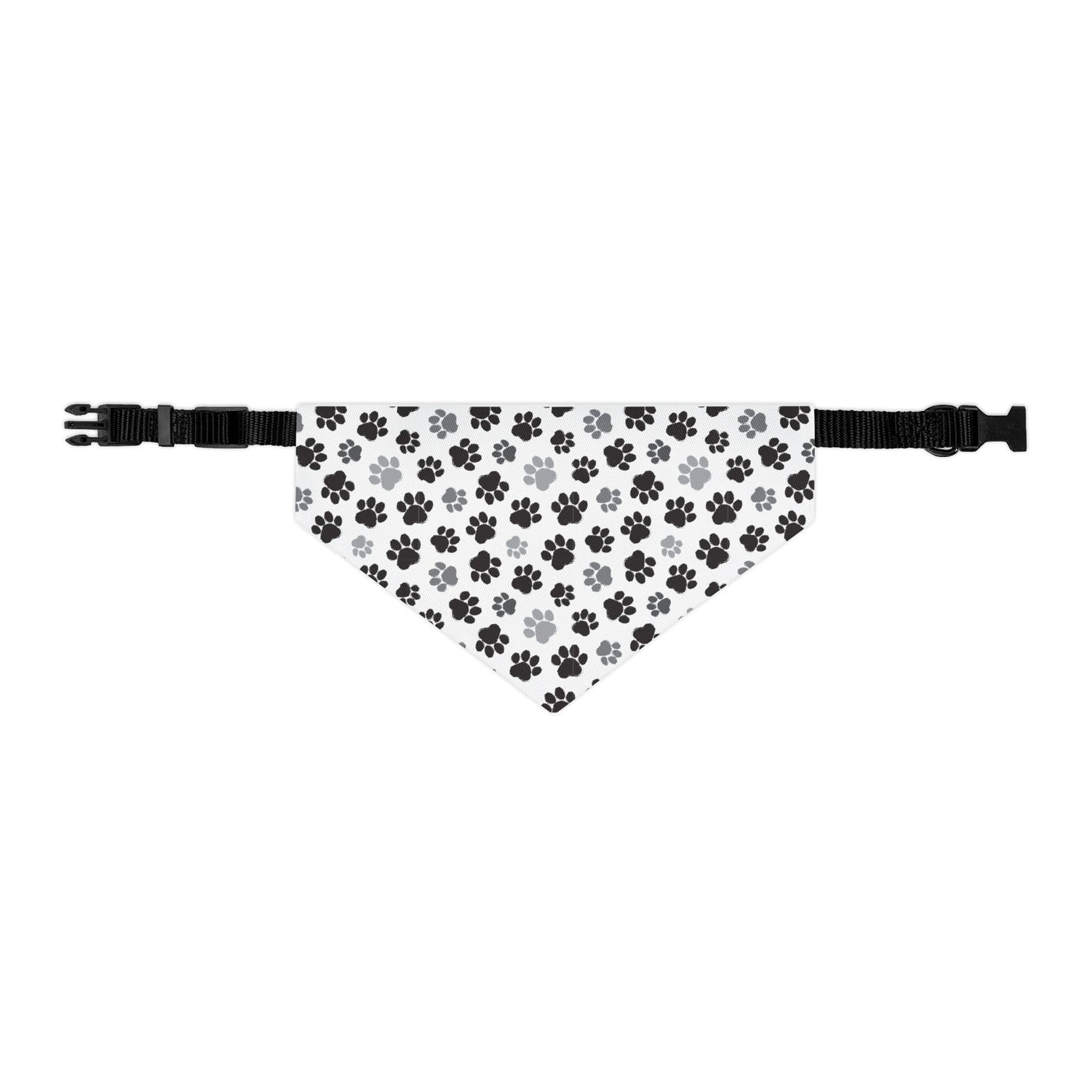 "Mysterious Paws: In Black and Gray" Pet Bandana Collar