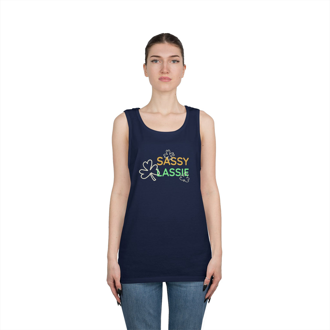 "SASSY LASSIE" - Unisex Heavy Cotton Tank Top