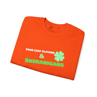 Load image into Gallery viewer, "Four Leaf Clovers &amp; Shenanigans" - Unisex Heavy Blend™ Crewneck Sweatshirt