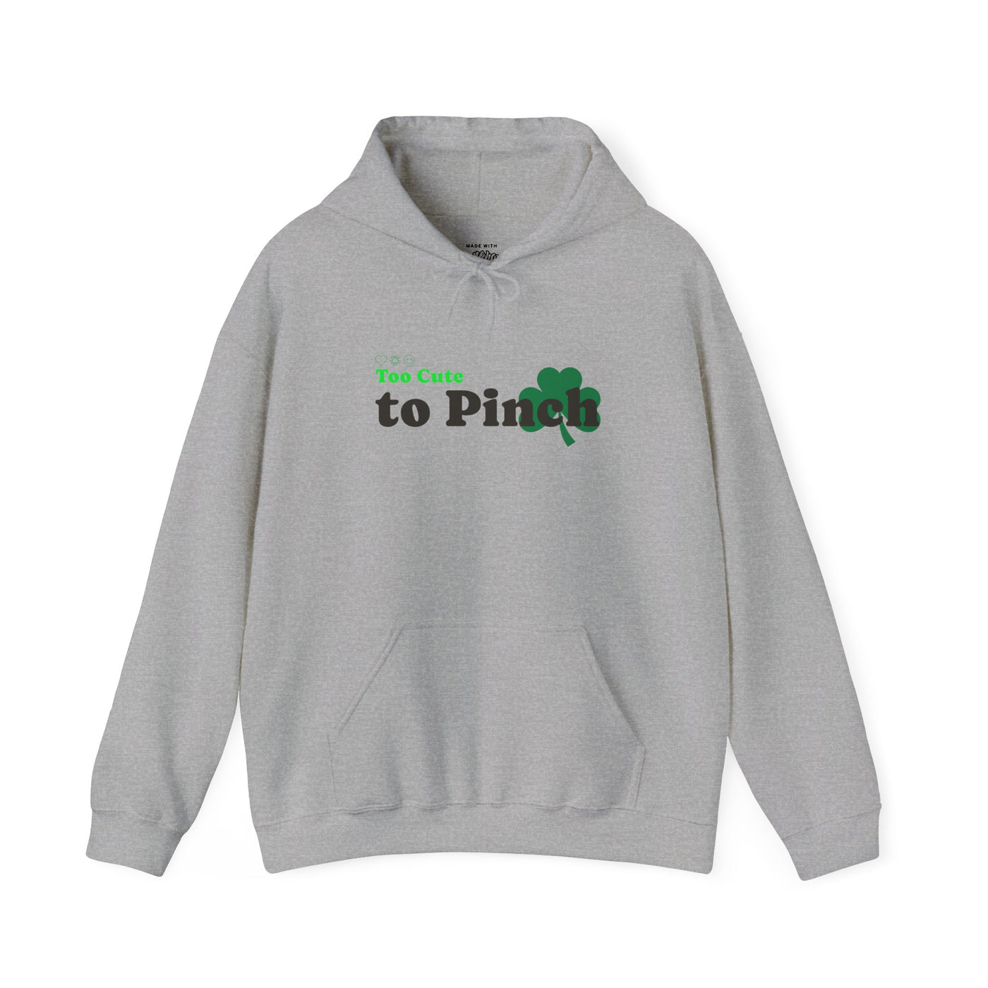 "Too Cute to Pinch" (BLACK) - Unisex Heavy Blend™ Hooded Sweatshirt