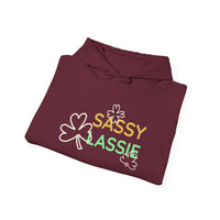 Load image into Gallery viewer, "SASSY LASSIE" - Unisex Heavy Blend™ Hooded Sweatshirt