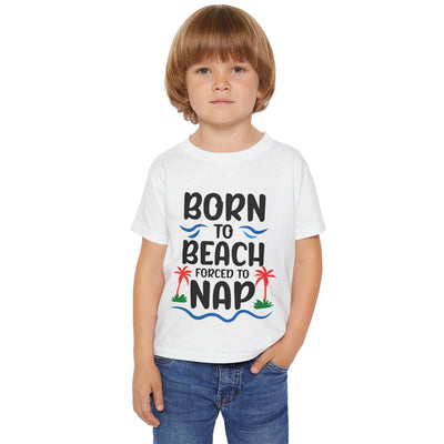 "Born to Beach" Heavy Cotton™ Toddler T-shirt (Color)