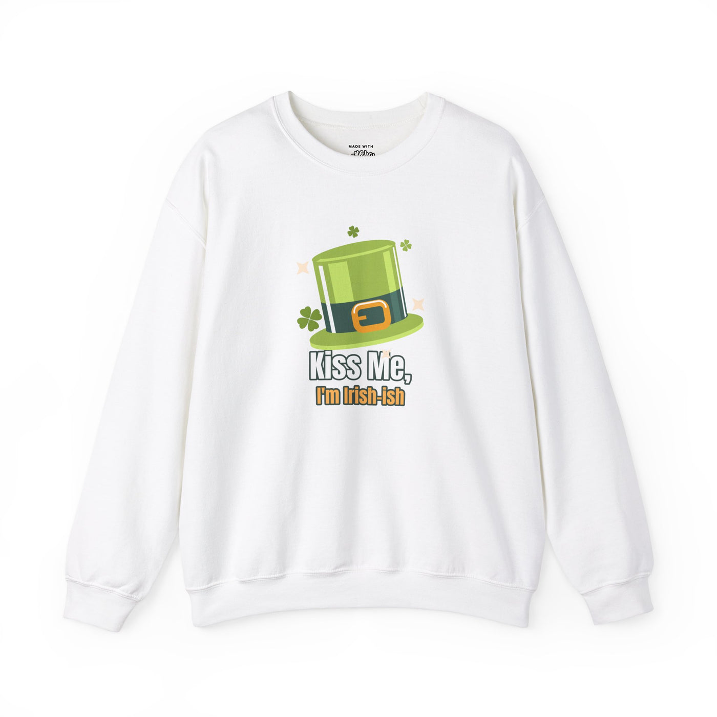 "Kiss Me, I'm Irish-ish" - Unisex Heavy Blend™ Crewneck Sweatshirt