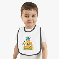 Load image into Gallery viewer, Baby Contrast Trim Jersey Bib