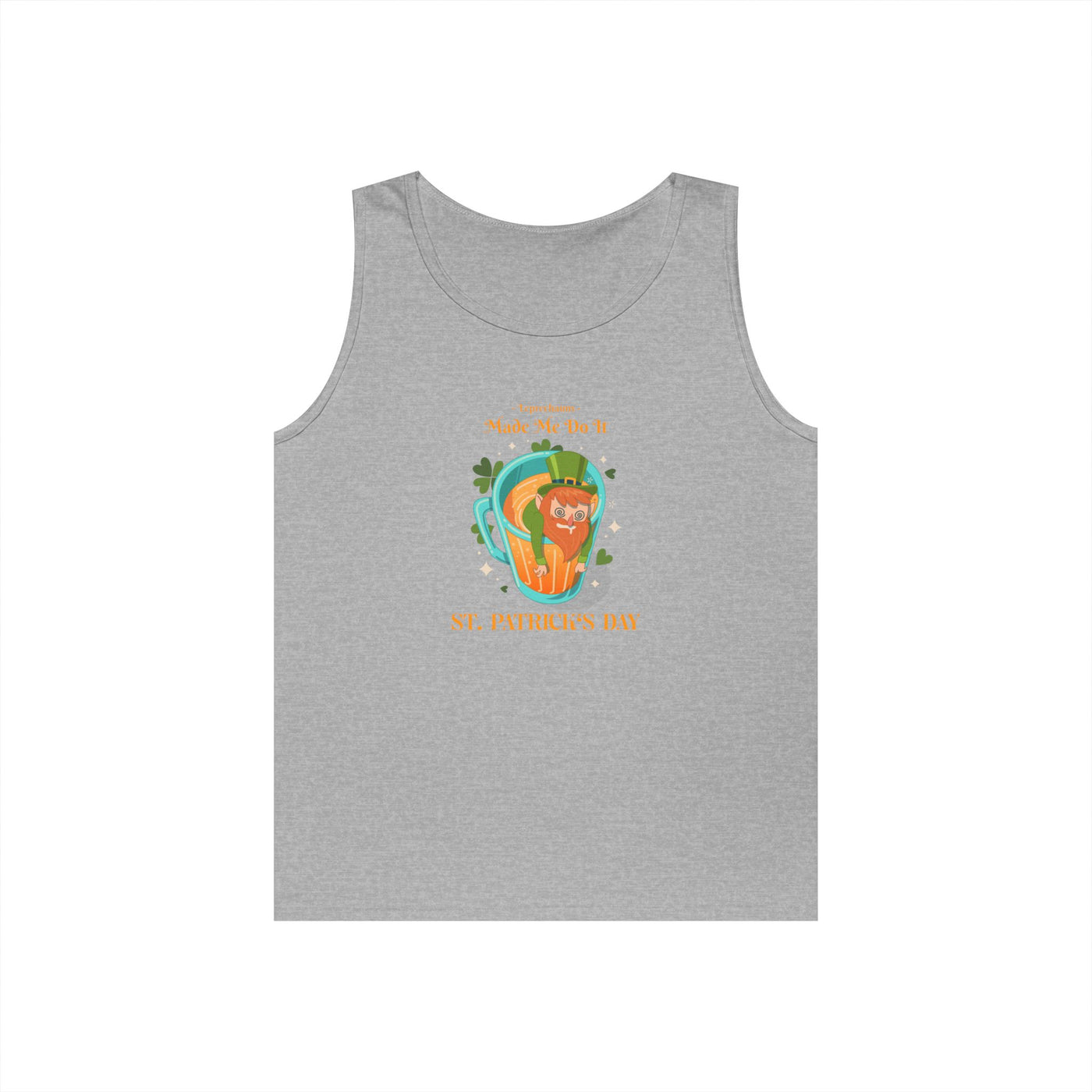 "Leprechauns Made Me Do It" - Unisex Heavy Cotton Tank Top