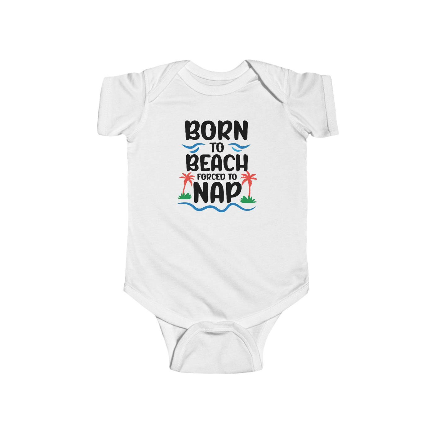 "Born to Beach" Baby Onesie (Color)