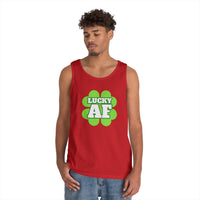 Load image into Gallery viewer, "LUCKY AF" - Unisex Heavy Cotton Tank Top