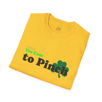 Load image into Gallery viewer, "Too Cute to Pinch" (BLACK) - Unisex Softstyle T-Shirt
