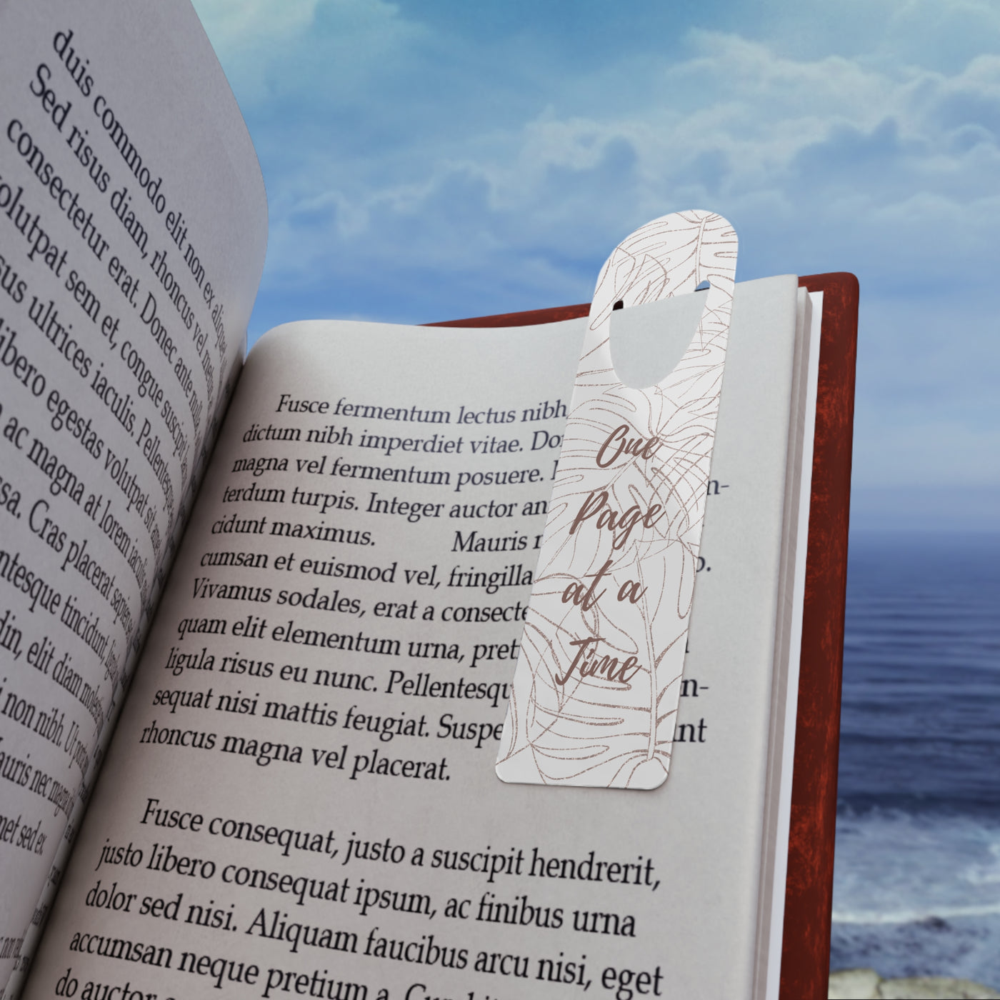 Bookmark - "One Page at a Time"