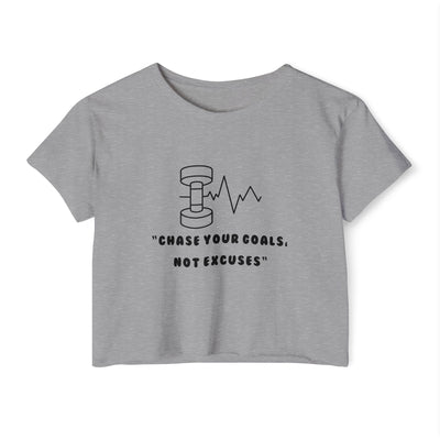 Chase Your Goals - Women's Festival Crop Top (Black)