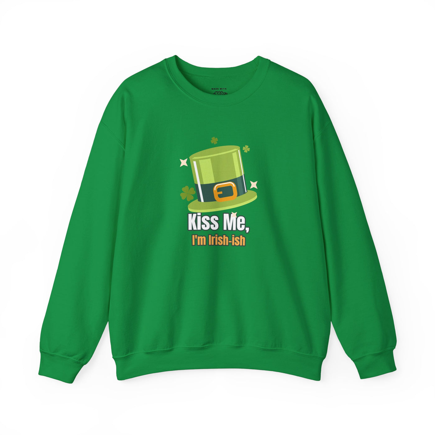 "Kiss Me, I'm Irish-ish" - Unisex Heavy Blend™ Crewneck Sweatshirt