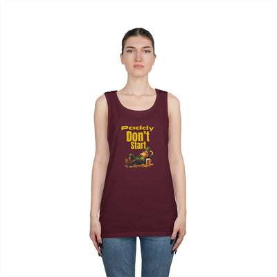 "PADDY DON'T START" - Unisex Heavy Cotton Tank Top