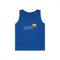 Load image into Gallery viewer, "0% IRISH, 100% DRUNK" - Unisex Heavy Cotton Tank Top