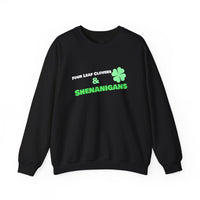 Load image into Gallery viewer, "Four Leaf Clovers &amp; Shenanigans" - Unisex Heavy Blend™ Crewneck Sweatshirt