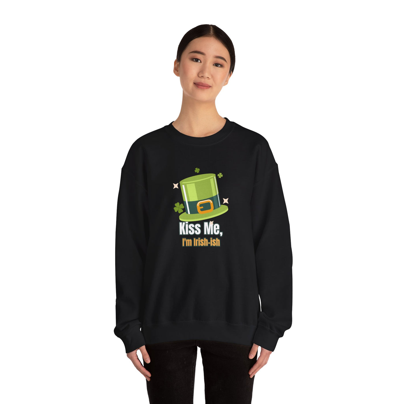 "Kiss Me, I'm Irish-ish" - Unisex Heavy Blend™ Crewneck Sweatshirt