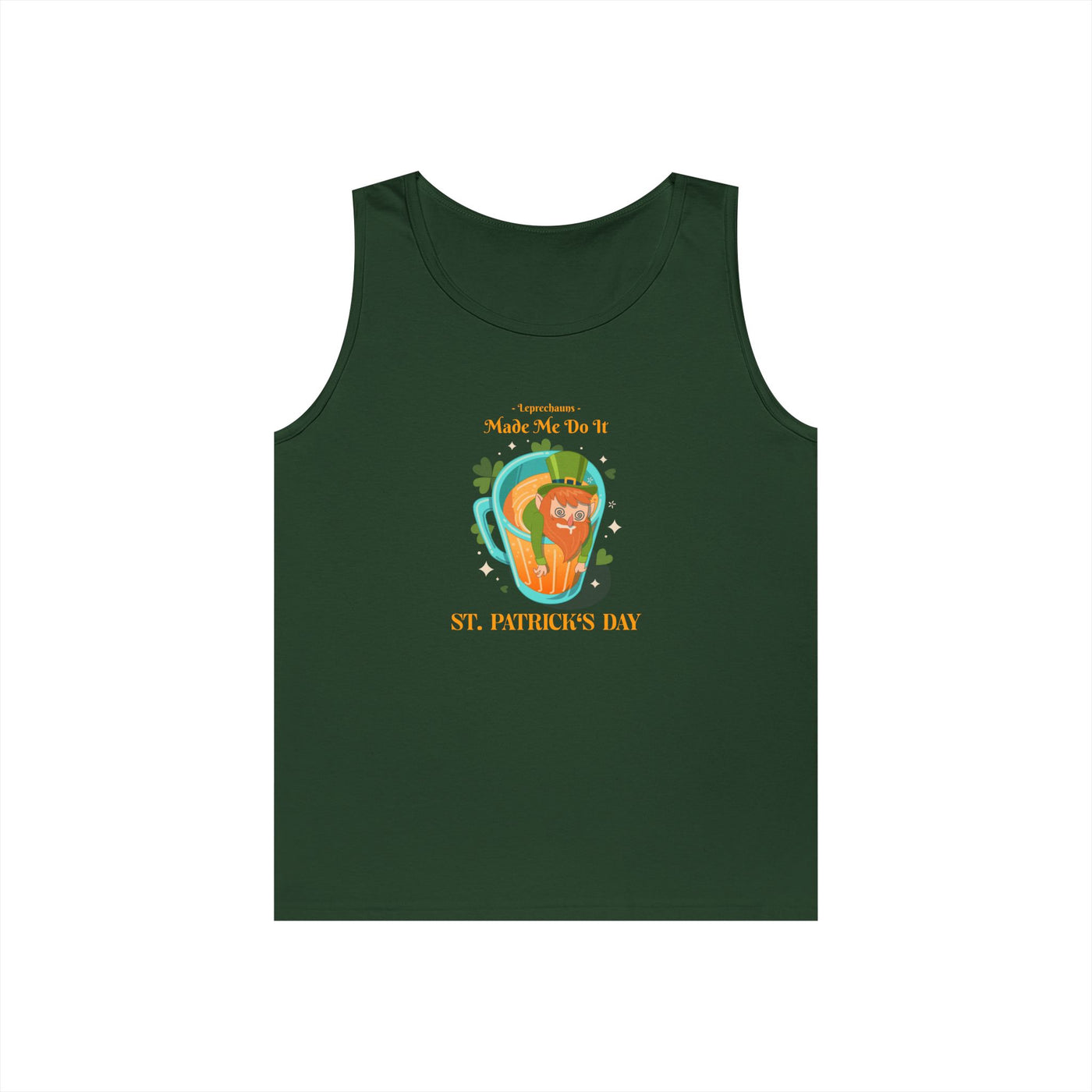 "Leprechauns Made Me Do It" - Unisex Heavy Cotton Tank Top