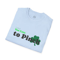 Load image into Gallery viewer, "Too Cute to Pinch" (BLACK) - Unisex Softstyle T-Shirt
