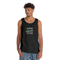 Load image into Gallery viewer, "FEELING LUCKY TODAY" - Unisex Heavy Cotton Tank Top