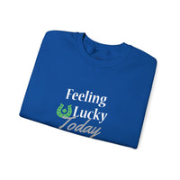 Load image into Gallery viewer, "FEELING LUCKY TODAY" - Unisex Heavy Blend™ Crewneck Sweatshirt