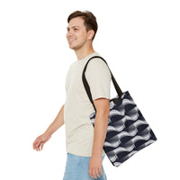 Load image into Gallery viewer, Black &amp; White Retro - Tote Bag (AOP)