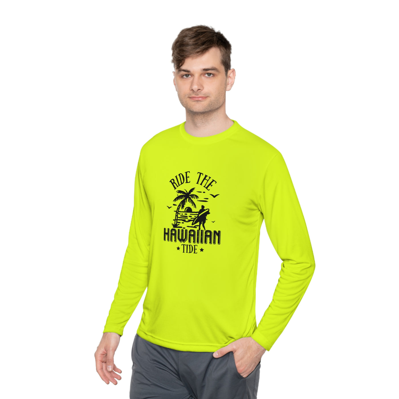 Hawaiian Tide - Moisture-Wicking Long Sleeve Tee