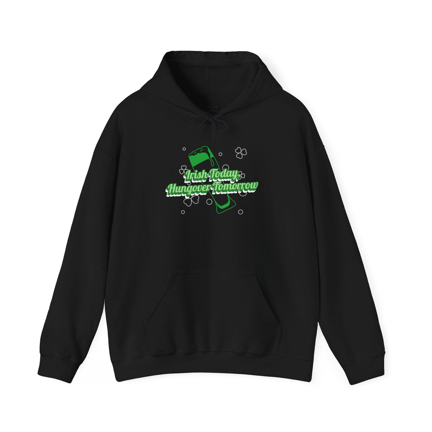 "Irish Today, Hungover Tomorrow" - Unisex Heavy Blend™ Hooded Sweatshirt