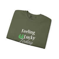 Load image into Gallery viewer, "FEELING LUCKY TODAY" - Unisex Heavy Blend™ Crewneck Sweatshirt