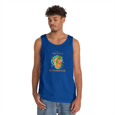 "Leprechauns Made Me Do It" - Unisex Heavy Cotton Tank Top