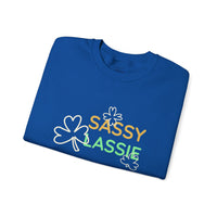 Load image into Gallery viewer, "SASSY LASSIE" - Unisex Heavy Blend™ Crewneck Sweatshirt