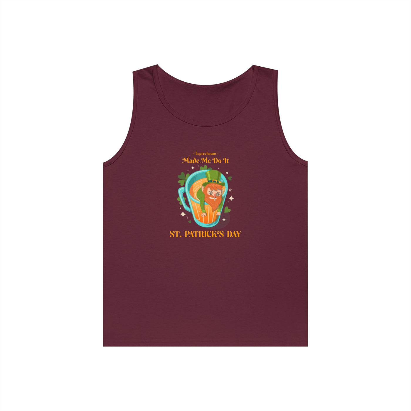 "Leprechauns Made Me Do It" - Unisex Heavy Cotton Tank Top