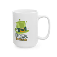 Load image into Gallery viewer, "Kiss Me, I'm Irish-ish" - Ceramic Mug, (11oz, 15oz)