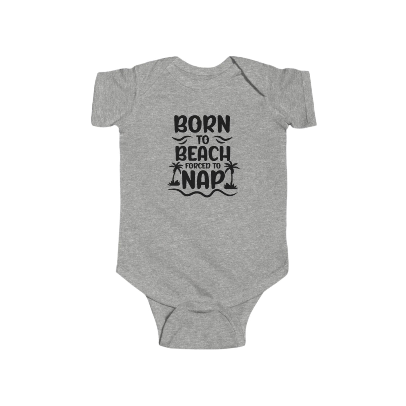 "Born to Beach" Baby Onesie (Black)