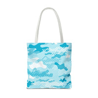 Load image into Gallery viewer, TEAL CAMO - Tote Bag (AOP)
