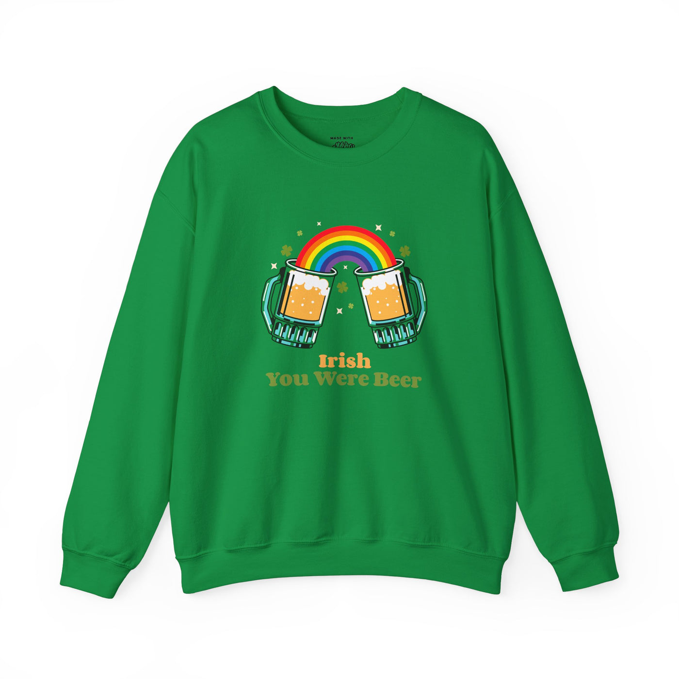 "Irish You Were Beer" - Unisex Heavy Blend™ Crewneck Sweatshirt